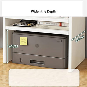 Printer Stand Printer Stand Office Desktop Multi-Layer File Storage Rack Home Multi-Function Printer Rack Heavy-Duty Printer Shelf Printer Stand for Desk (Color : B)