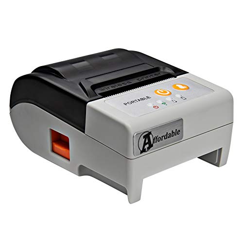 AFFORDABLE Thermal Receipt Printer, Android Bluetooth Mobile Printer with Auto Cutter, 2 Inches 58MM Printer with Belt Pouch for Business ESC/POS, Does Not Support iOS Devices Square
