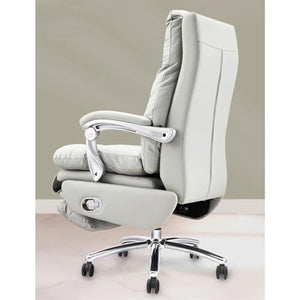 WAOCEO Executive Swivel Chair - Reclining Luxury Office Furniture (Color: A)