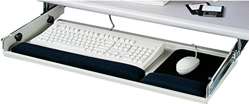 Mead-Hatcher Adjustable Steel Keyboard Drawer, Gray (MAT22030)