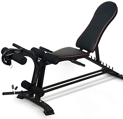Byakns Men and Women Fitness Gym Weight Bench Press Strength Training Equipment SitUp Board Home Function Abdomen Abdominal Crunches Abdominal Muscle Board Fitness Thin Belly