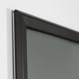 M&T Displays Snap Frame, 40X60 Poster Size, 1.25" Black Color Profile, Mitered Corner, Front Loading