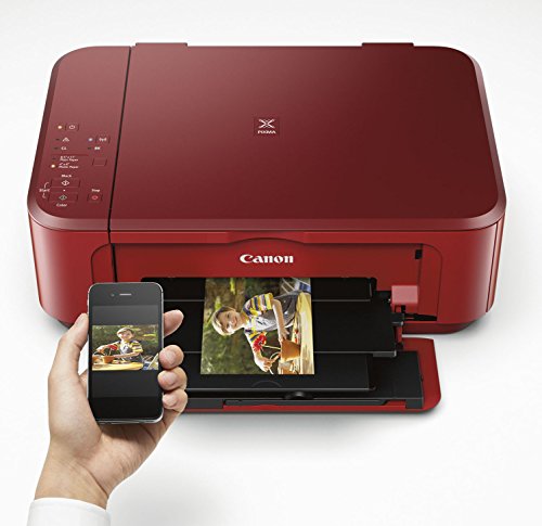 Canon PIXMA MG3620 Wireless All-In-One Color Inkjet Printer with Mobile and Tablet Printing, Red