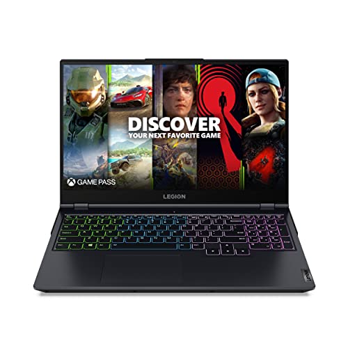 Lenovo Legion 5 Gaming Laptop, 15.6" FHD Display, Phantom Blue & Legion Recon 15.6 inch Gaming Backpack, Sleek, Modern, Lightweight, Water-Repellent Front Panel
