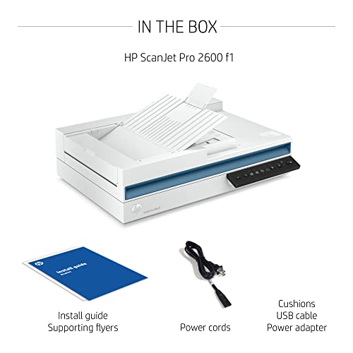 HP Inc. ScanJet Pro 2600 f1, Fast 2-Sided Scanning with Auto Document Feeder (20G05A)