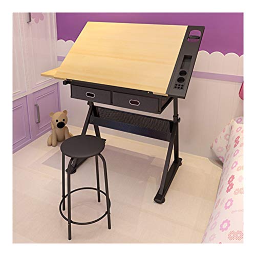 Adjustable Drawing Craft Table,with Adjustable Height for Art Design Drawing Writing Painting Crafting Drafting Work and Study