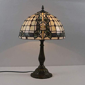 None Black Petal 2 Light Source Table Lamp Glass Resin Retro Bedroom Living Room Dining Study Desk