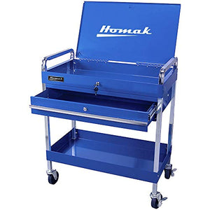 HMC Holdings LLC - Homak 1-Drawer Flip-Top Utility Service Cart, 31 Inches