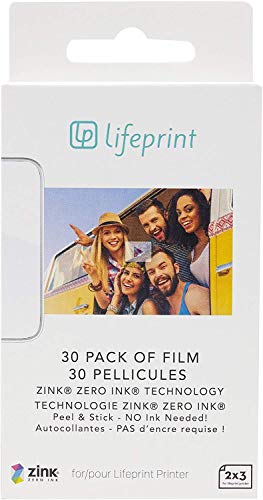 Lifeprint 2x3 Ultra Slim Printer Portable Photo and Video Printer for iPhone and Android (White) Gift Bundle