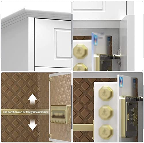 Jiaong Bedside Cabinet Safe,Smart Fingerprint Password Safes,Anti-Theft Hidden Safe,Double Alarm,for Home Office Hotel Business Jewelry Cash Use Storage Durable (Size : 45)