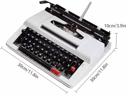 Quepiem Retro Manual Typewriter with Case - Red