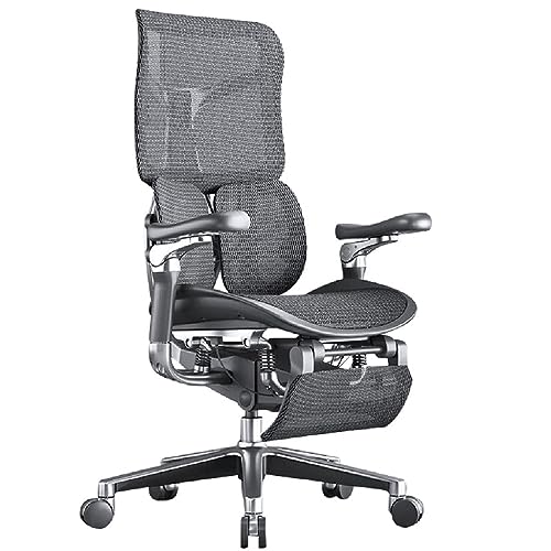 MADALIAN Ergonomic Net Chair with Waist Support - Executive Home Office Chair