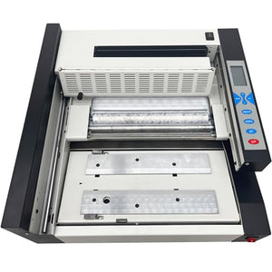 HQHAOTWU Automatic Hot Melt Glue Thermal Binding Machine 1.4" Binding Thickness - LCD Screen - 110V