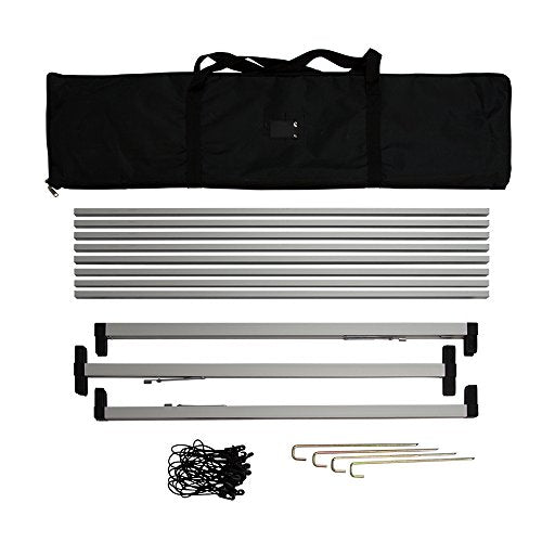 Vispronet Horizontal Banner A-Frame – 3ft x 7ft Outdoor Sideline Banner Stand – Portable and Weather-Resistant Frame Banner – Promotional and Sporting Events