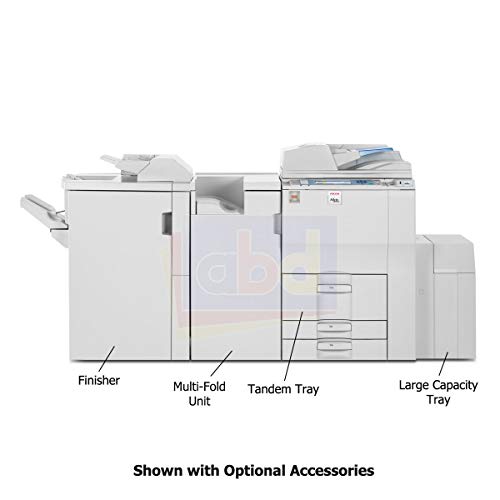 Ricoh Aficio MP 8001 Monochrome Multifunction Copier - 80ppm, Copy, Print, Scan, ADF, Duplex, 2 Trays and Tandem Tray (Certified Refurbished)
