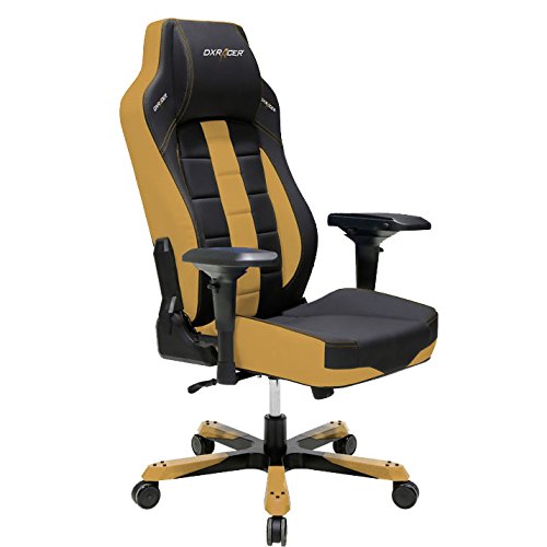 DXRacer OH/BF120/NC Boss Series Black and Coffee Gaming Chair - Includes 1 free cushion and Lifetime warranty on frame