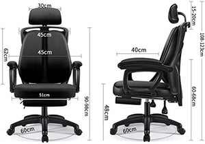 KouRy High Back Adjustable Ergonomic Office Chair with Armrests and Lumbar Support