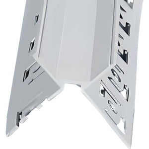 HISANDUK 16-Pack 52.5ft Plaster-in LED Aluminum Channel with Milky White Cover