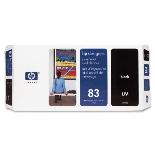 HP 83 C4960A UV Printhead and Printhead Cleaner for DesignJet 5000 series, Black