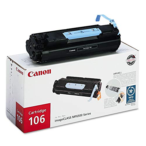 Canon CNMCARTRIDGE106 Toner Cartridge, Black, Laser, 5000 Page, 1 Each