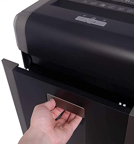 25-Sheet Heavy Duty Paper Shredder with 30-Minute Runtime - 31L Wastebasket - Black