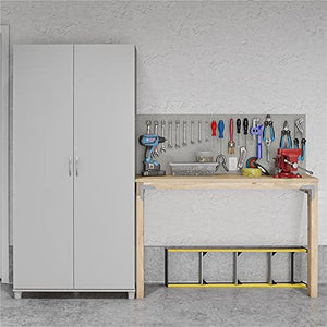 Pemberly Row 36" Utility Storage Cabinet in Dove Gray