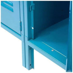Global Industrial Double Tier Locker 12x15x36 6 Door Unassembled Blue
