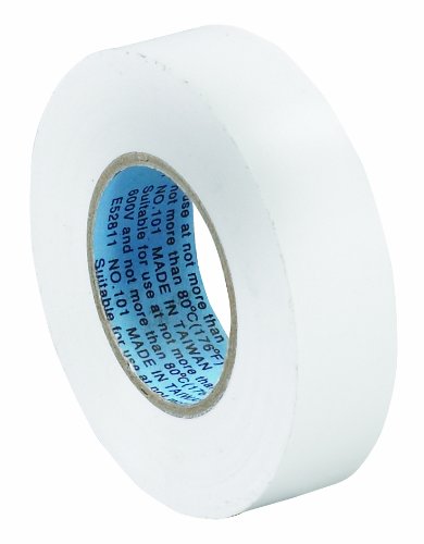 Aviditi White Electrical Tape, 3/4 Inch x 20 Yards, UL Listed, Vinyl Tape to Repair, Splice and Bundle for All Electrical and Wiring Projects (200 Rolls)
