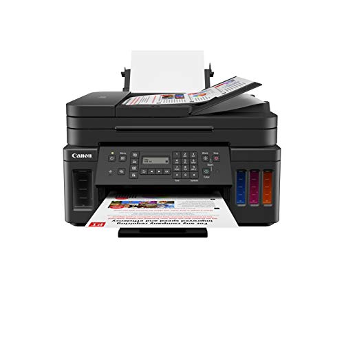 Canon PIXMA G7020 Wireless All-in-One Supertank (Megatank) Printer, Copier, Scan, Fax and ADF with Mobile Printing, Black