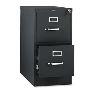 HON 310 Series Vertical File Cabinet - 2 Drawer, Letter Size, Black