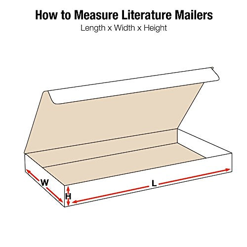 Aviditi Corrugated Literature Mailer, 23" X 13" X 2-1/2", Oyster White, Bundle of 50 (ML23132)