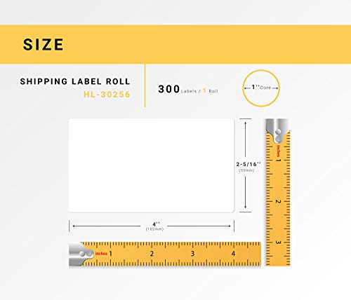 HOUSELABELS Compatible DYMO 30256 Shipping Labels (2-5/16" x 4") Compatible with Rollo, DYMO LW Printers, 50 Rolls / 300 Labels per Roll