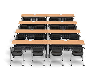 Team Tables 16 Person Folding Training Meeting Seminar Classroom Tables with Power+USB Outlet