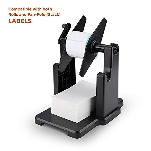 MUNBYN Label Printer with Pack of 500 Label Paper, Paper Holder, Thermal Printer for Barcodes-Labels Labeling, Compatible with UPS, FedEx, Amazon, Ebay, Etsy, Shopify,etc