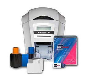 Magicard Enduro 3e Single-sided ID Card Printer & Supplies Bundle with Card Imaging Software (3633-3001)