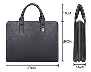 ADKHF Business Laptop Briefcase Men Leather Briefcase Computer Bag Men Men Handbag (Color : A, Size
