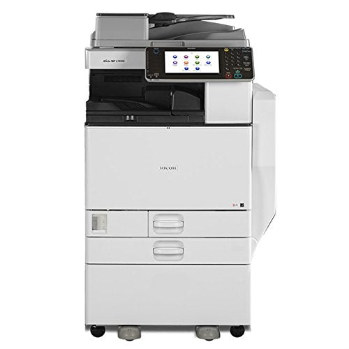Ricoh Aficio MP C5502A Tabloid-Size Color Laser Multifunction Copier - 55ppm, Copy, Print, Scan, Auto Duplex, DSPF, 2 Trays and Stand