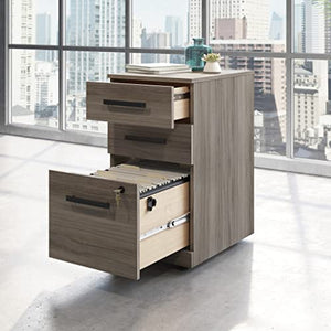 Sauder OfficeWorks Affirm Mobile File Cabinet, Hudson Elm Finish, L: 15.55" x W: 19.45" x H: 28.43