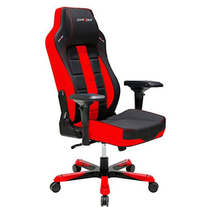 DXRacer OH/BF120/NR Boss Series Black and Red Gaming Chair - Includes 1 free cushion and Lifetime warranty on frame