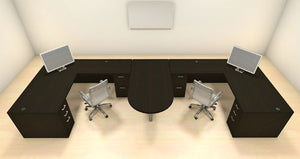 UTM Furniture Modern Executive Office Workstation Desk Set, CH-AMB-S53
