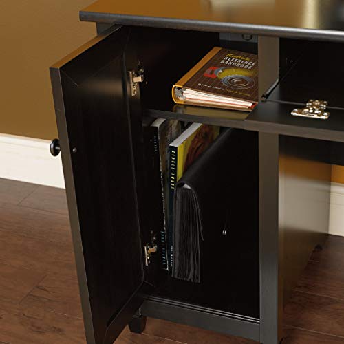 Sauder 408558 Edge Water Computer Desk, Estate Black L: 59.06" x W: 23.23" x H: 29.02",