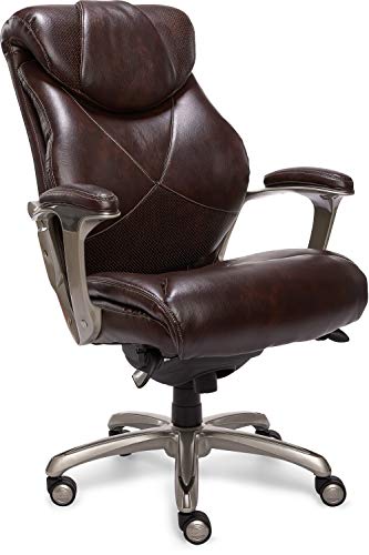 La-Z-Boy Cantania Executive Bonded Leather Office Chair - Coffee (Brown)