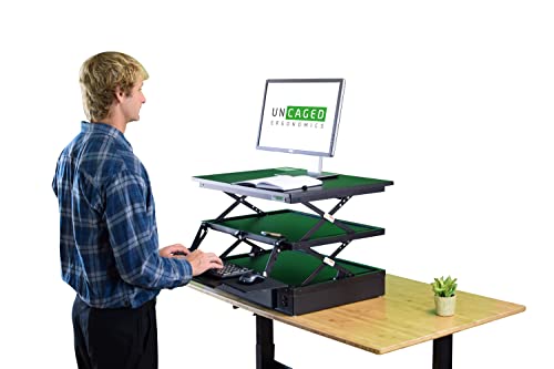 Uncaged Ergonomics CDE Desk Converter, Black