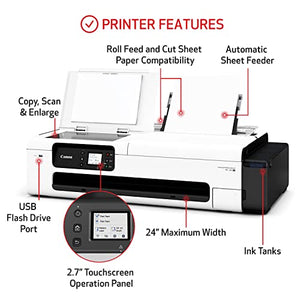 Canon Large Format Poster & Plotter Printer with Scanner - TC-20M 24" - Automatic Paper Feeder - Wi-Fi/LAN - 280ml Ink