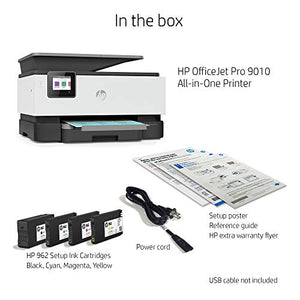 HP OfficeJet Pro 9010 All-in-One Wireless Printer, with Smart Tasks for Smart Office Productivity, Works with Alexa (3UK83A)