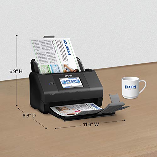 Epson Workforce ES-580W Wireless Color Duplex Desktop Document Scanner (Renewed)