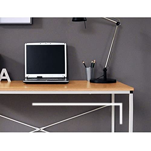 QIAOLI Folding Desk Folding Computer Desk Office Table Modern Simple Work Study Desk Industrial Style PC Laptop Table for Home Office Workstation Computer Desk