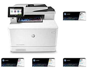 HP Color Laserjet Pro Multifunction M479fdw Wireless Laser Printer (W1A80A) with Standard Yield 4 Color-Toner-Cartridges