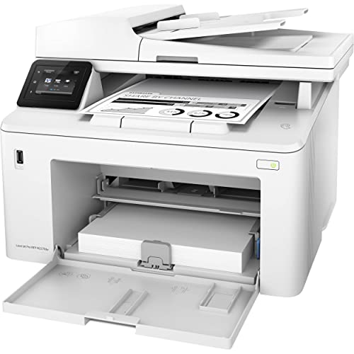 HP Laserjet Pro MFP M227fdwB All-in-One Wireless NFC Monochrome Laser Printer - Print Scan Copy Fax- 30 ppm, 1200x1200 dpi, 8.5x14, Auto Duplex Printing, 35-Sheet ADF, Ethernet
