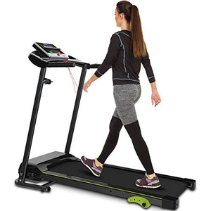 Folding Treadmill Indoor Jogging Machine Cardio Training Walking Machine with Incline Sports Easy Assembly Ideal for Office & Home Use Exercise